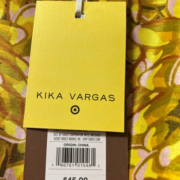Kika Vargas Yellow Puff Sleeve Sundress - Picture 2 of 5